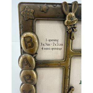 Unbranded | Art | Heirloom Baby Teddy Bear Bunny Abc Antique Brass ...